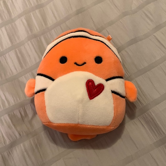 Squishmallows Accessories - Squishmallow ricky the clownfish Kellytoy Soft Plush 6 inch plush valentines